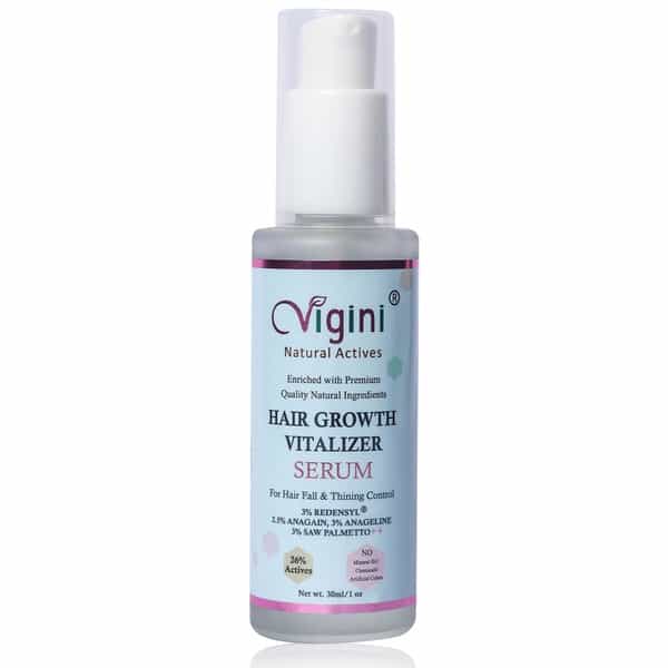Vigini 26% Actives 3% Redensyl Hair Care Growth Regrowth Vitalizer Revitalizer Serum Men Women 30Ml