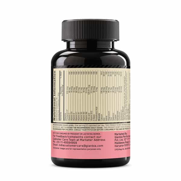 Optimum Nutrition (On) Opti-Women Multivitamin Plus For Women | 60 Capsules