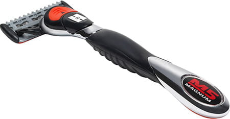 Hajamat Magnum V 5 Blade Shaving Razor For Men & Women-(1 Handle 4 Blade)