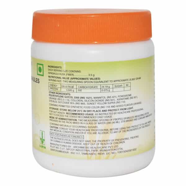 Lupin Fibopeg Orange Flavour Sugar Free Jar Of 154.8Gm Granules