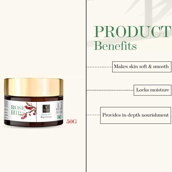 Good Vibes Moisture - Rich Face Cream - Rosehip - 50 Gm