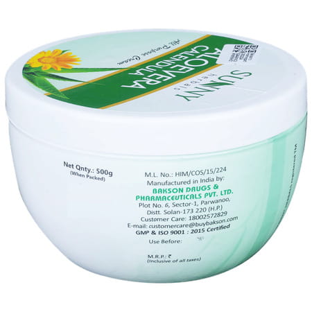 Baksons Homoeopathy Aloevera Calendula Cream 500 Gm