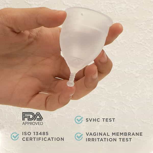 Pee Safe Menstrual Cup (Large) & Bio Panty Liners Combo | Extra Comfort And Long Lasting Protection
