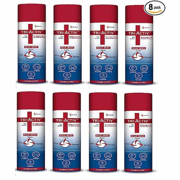 Tri-Activ Disinfectant Spray 230Ml | Pack Of 8