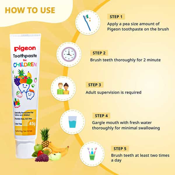 Pigeon Children Toothpaste Fruit Punch - 45 Gms
