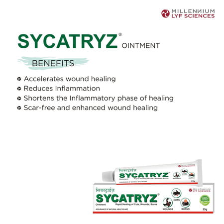 Sycatryz For Cuts Wounds & Burns Ointment 25 Gm