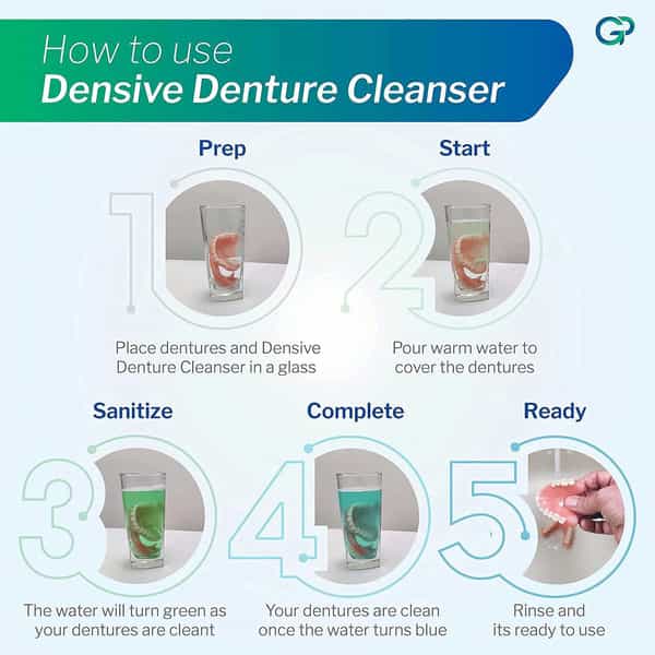 Densive Denture Cleanser Strip Of 6 Tablets
