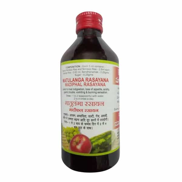 Matulanga Rasayana Madiphal Rayayana 200 Ml