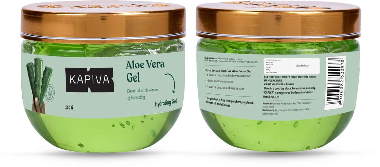 Buy KAPIVA ALOE VERA SKIN GEL (HEALTHY MOISTURIZER) 150 GRAMS Online & Get Upto 60 OFF at