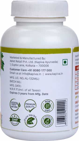 Kapiva Papaya + Anti-Oxidant Capsules -Immunity Booster | 60 Capsules