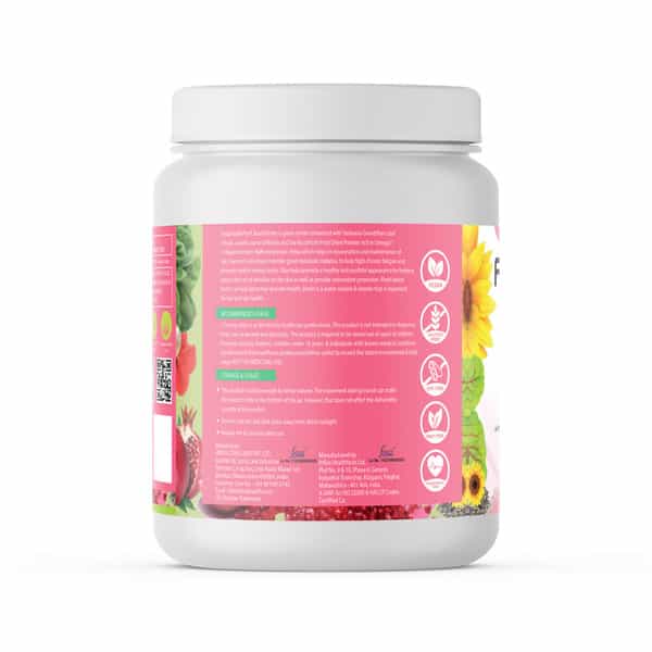 Fixuphealth Plant Based Biotin Powder 10000 Mcg For Hair Skin Nail 150 Gram Strawberry Flavour