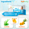 Oyo Baby Baby Wipes Combo | Wet Wipes With Lid / Water Wipes For Newborn Babies Pack Of 3 (72 Wipes)