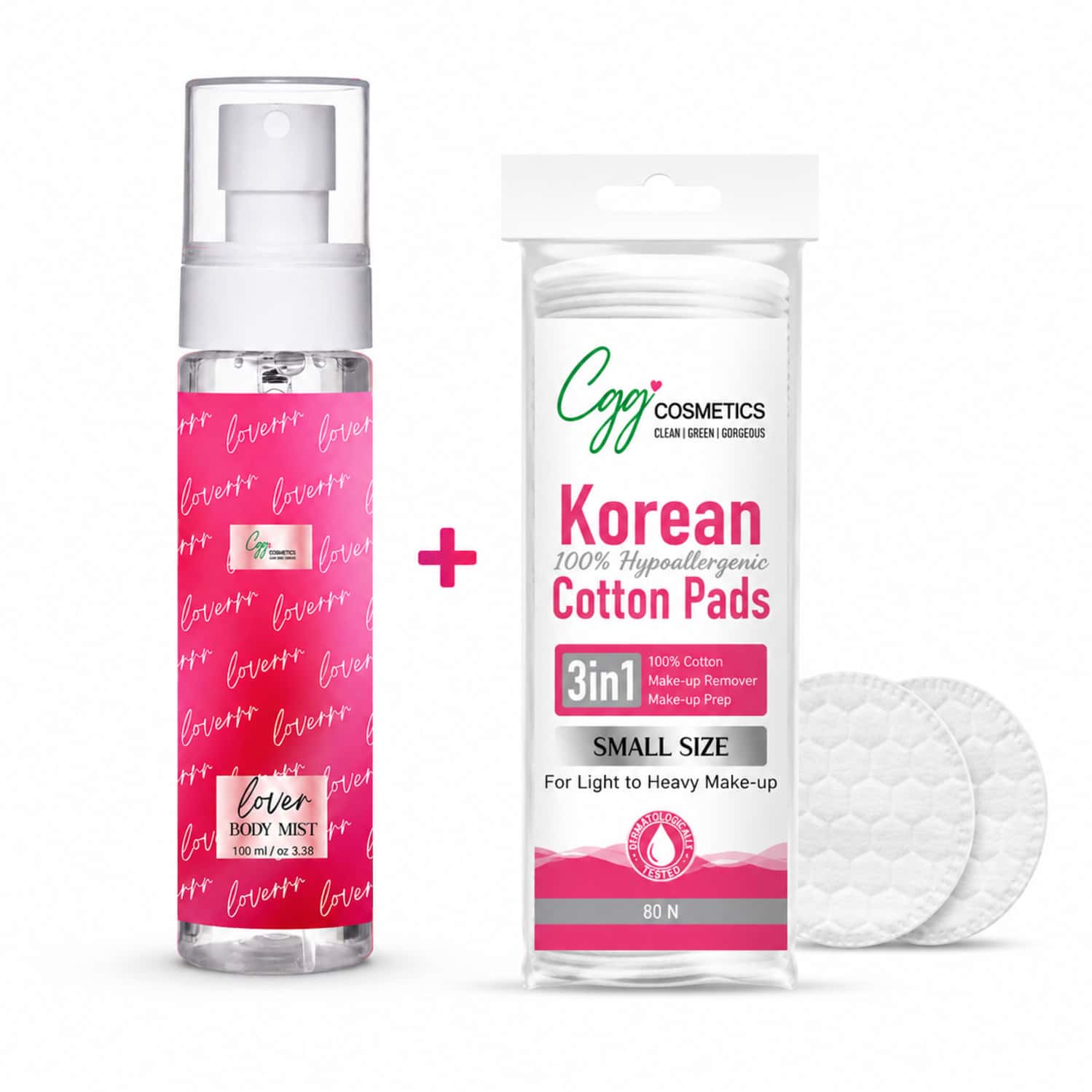 Cgg Cosmetics Lover Body Mist+Free Small Korean Cotton Pads