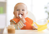R For Rabbit Safe Feed Duo Spoon Set Orange