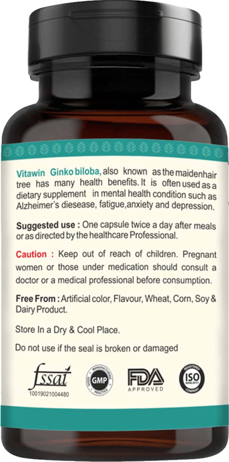 Buy VITAWIN GINKGO BILOBA HEALTHY BRAIN & REJUVENATION HERBAL NUTRITION