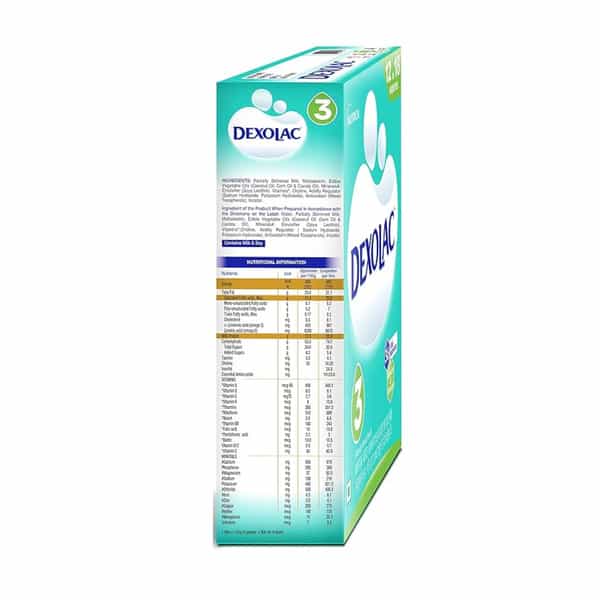 Dexolac 3 | Follow Up Formula | 12 To 18 Month | Powder | Box 400 Gm