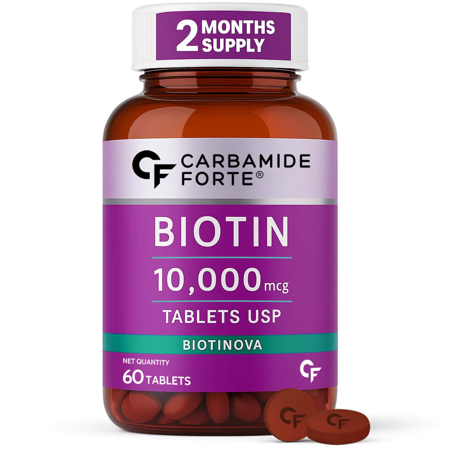 Carbamide Forte Biotin 10000mcg 60 Tablets