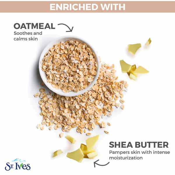 St. Ives Soothing Oatmeal & Shea Butter Body Lotion | 100% Natural Moisturizers | 400Ml