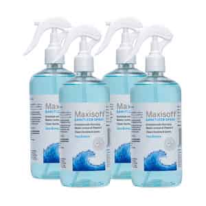 Maxisoft Sea Breeze Sanitizer Spray | Aloe Vera Neem & Vitamin E (500 Ml Pack Of 4)