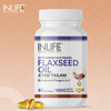 Inlife Flaxseed Oil Capsules 1000Mg | Omega 3 6 9 | - 60 Softgels