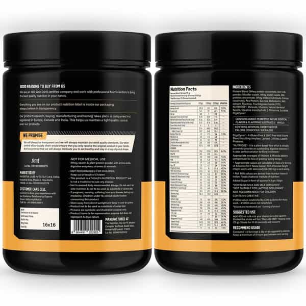 Myfitfuel Mff High Protein Mass Gainer 1 Kg (22 Lbs) Vanilla Creme