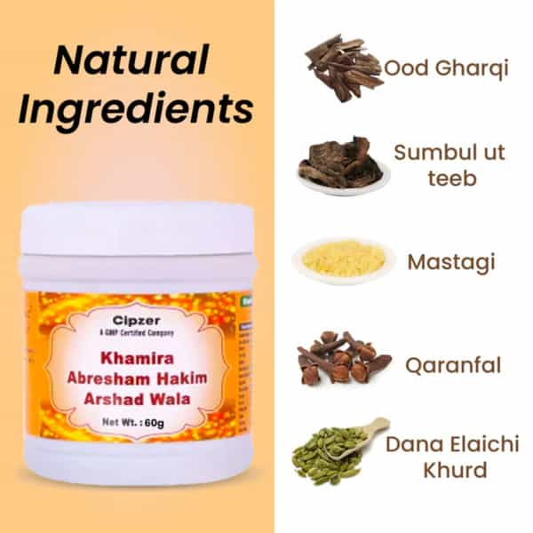 Cipzer Khamira Abresham Hakim Arshad Wala 60 G Powder For Heart Care | Maintain Cholesterol Levels