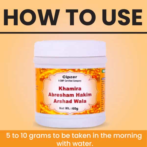 Cipzer Khamira Abresham Hakim Arshad Wala 60 G Powder For Heart Care | Maintain Cholesterol Levels