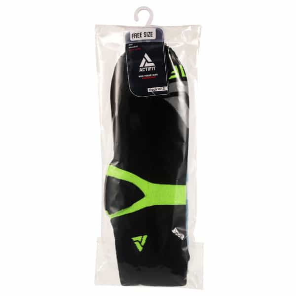 Actifit Half Terry Sports Socks | Cushioned & Breathable | Multicolor | 3N
