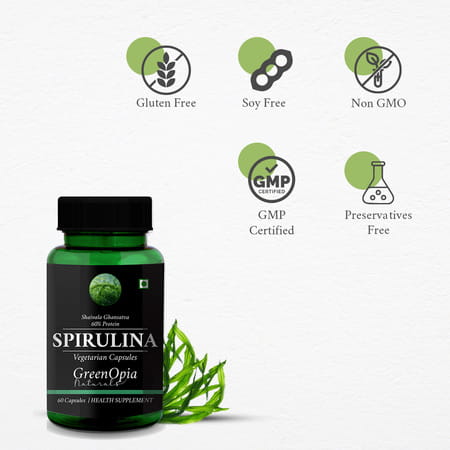 Greenopia Spirulina 60 Vegetarian Capsules