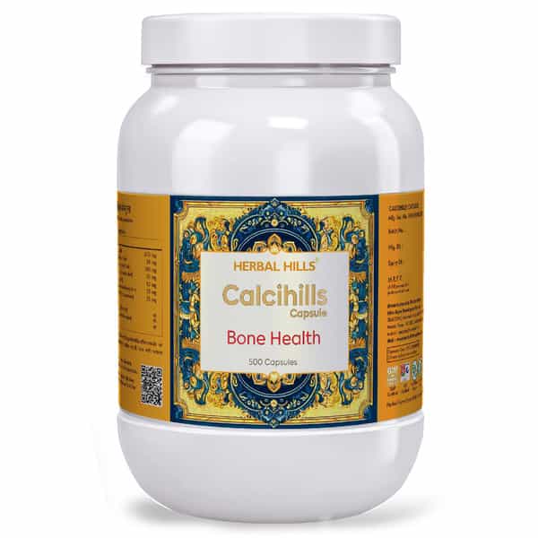 Herbal Hills Calcihills - Bone Health 500 Capsules - Pack Of 5