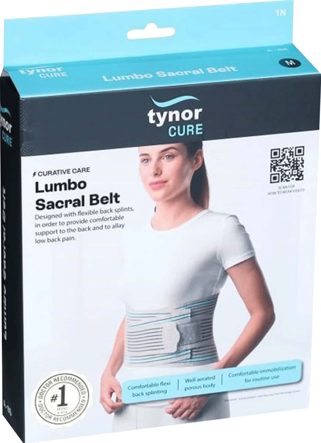 Tynor Cure Lumbo Sacral Belt Medium (85-100cm)