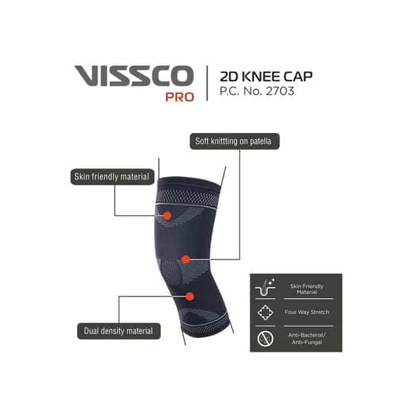 Vissco Pro- 2D Knee Cap - Small