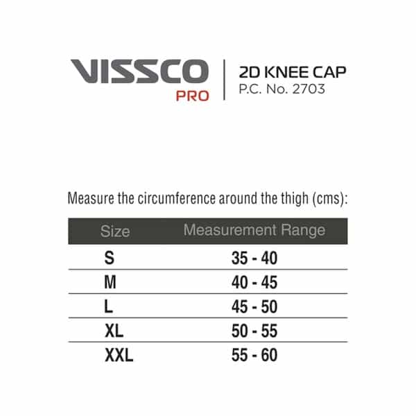Vissco Pro- 2D Knee Cap - Small
