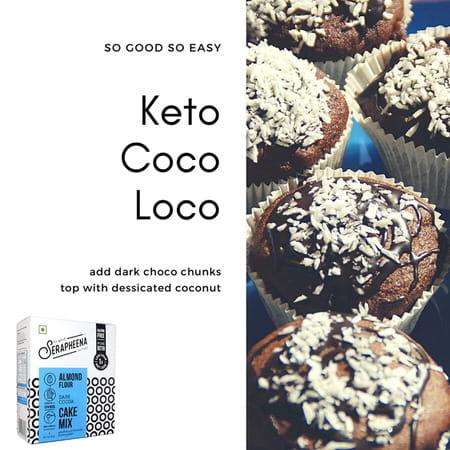 Serapheena Keto Cake Mix - Dark Chocolate Bakery |Pack 520g