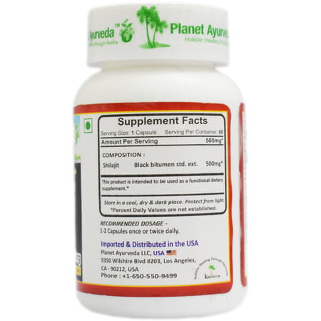 Planet Ayurveda Shilajit - 60 Capsules