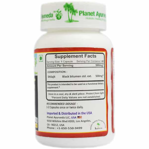 Planet Ayurveda Shilajit - 60 Capsules