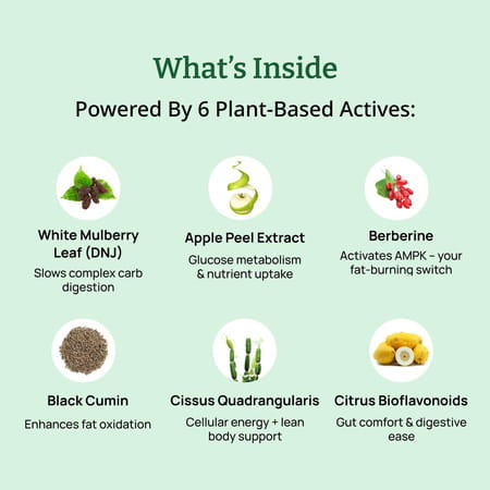 Moderate Calorie Crusher |Supports Weight Management |Reduces Calorie & Carbs Absorption By Upto 40%