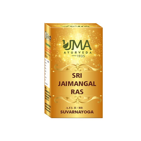 Uma Ayurveda Shri Jaymangal Ras Ayurvedic Tablets - Useful In Fever Control Immunilogical Jwar - 10n