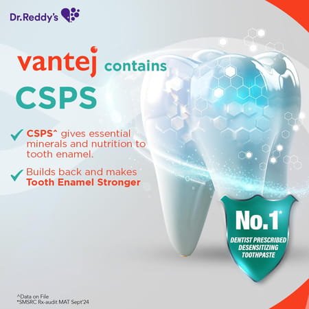 Vantej Everyday Toothpaste For Sensitive Teeth White 100 Gm