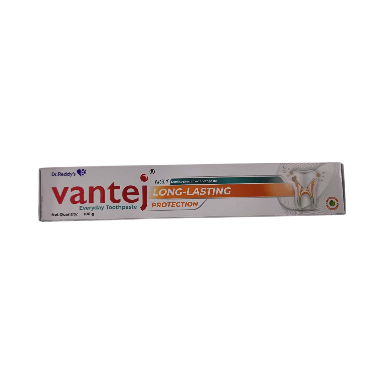Vantej Long Lasting Protection Mint Flavour Everyday Toothpaste 100gm