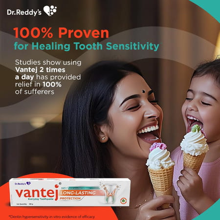 Vantej Long Lasting Protection Mint Flavour Everyday Toothpaste 100gm
