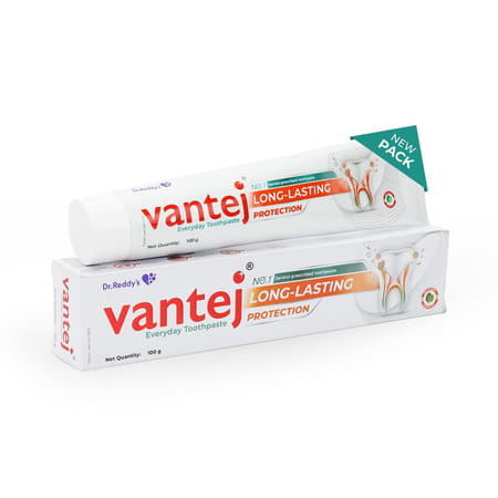Vantej Long Lasting Protection Mint Flavour Everyday Toothpaste 100gm