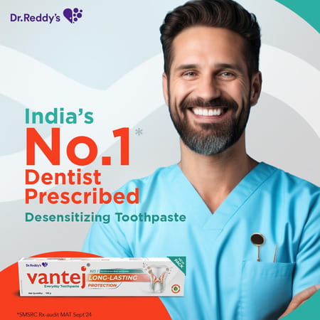 Vantej Long Lasting Protection Mint Flavour Everyday Toothpaste 100gm