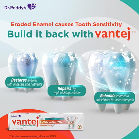 Vantej Long Lasting Protection Mint Flavour Everyday Toothpaste 100gm