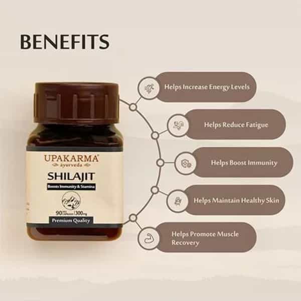 Shilajit Boosts Immunity & Stamina Capsules 90'S
