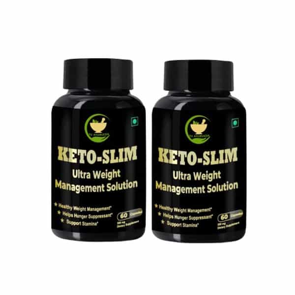 Fij Ayurveda Keto Slim Ultra Weight Management- 500Mg 60 Capsules (Pack Of 2)