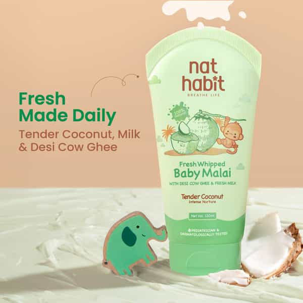 Nat Habit Baby Body Butter- Body Malai | Tender Coconut 120Ml