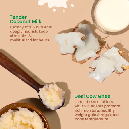 Nat Habit Baby Body Butter- Body Malai | Tender Coconut 120ml