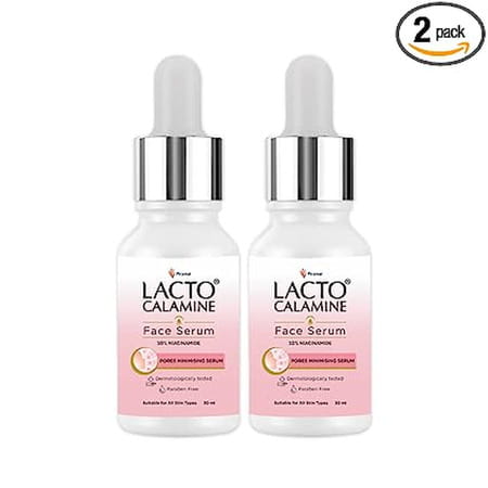 Lacto Calamine 10% Niacinamide Face Serum| For Minimising Pores| - 30 Ml X Pack Of 2