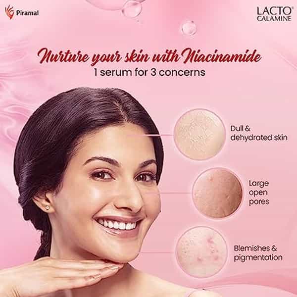 Lacto Calamine 10% Niacinamide Face Serum| For Minimising Pores| - 30 Ml X Pack Of 2